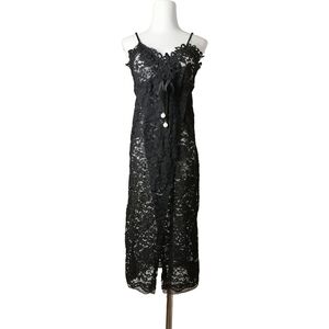 🖤 M，vintage black lace dress